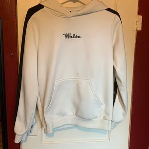 Black and white hoodie